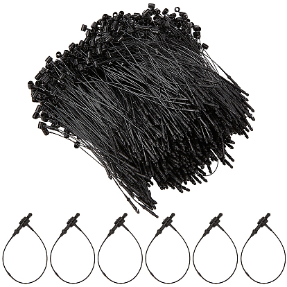 3000шт. пластиковые ценники цепочки, застежка-молния бирка защелкивающиеся штифты