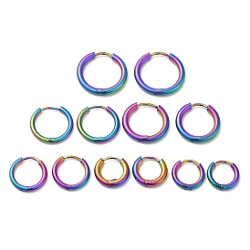 Серьги-кольца из титанового сплава с ионным покрытием (ip) для женщин