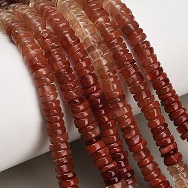 Gradient Color Natural Feldspar Beads Strands, Heishi Beads, Disc