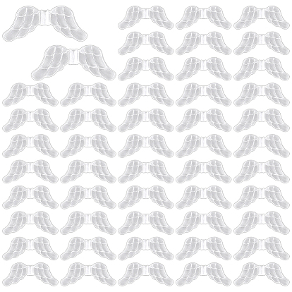 300 шт прозрачные акриловые бусины, крыло