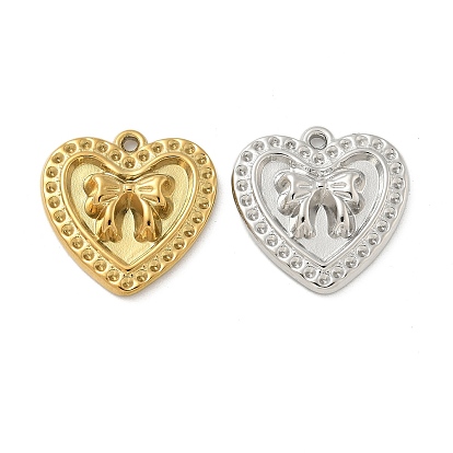 Ионное покрытие (ip) 304 подвеска из нержавеющей стали со стразами, сердце