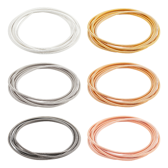 6m 6 цвета нержавеющая сталь проволока зажимная проволока, круглая гибкая спиральная проволока, для изготовления ювелирных изделий, долговечный