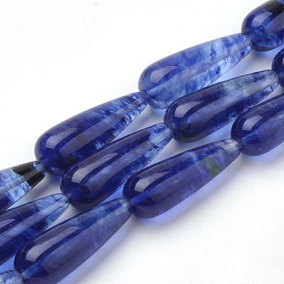 Watermelon Stone Glass Beads Strands, Drop