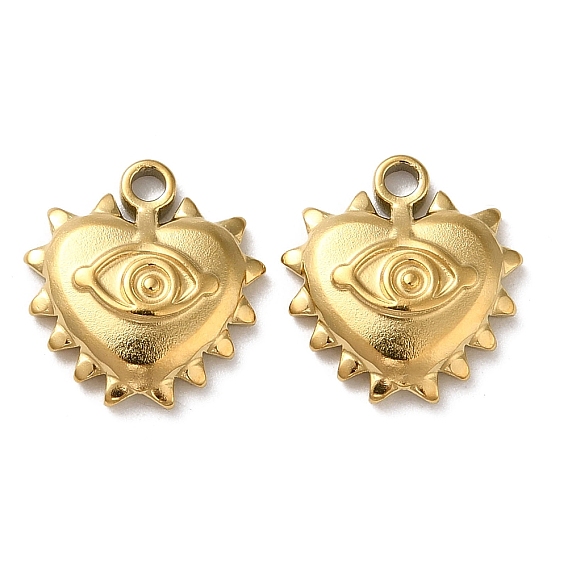 304 прелести нержавеющей стали, сердце с очарованием глаз