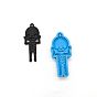 Skeleton DIY Pendant Silicone Statue Molds, Resin Casting Molds, For UV Resin, Epoxy Resin Jewelry Making, Halloween Theme