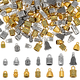 140 шт. 14 стили, концы шнура из сплава в тибетском стиле, без кадмия и без свинца, разнообразные