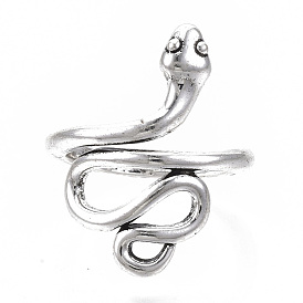 Кольца-манжеты из сплава в тибетском стиле, широкая полоса кольца, змея