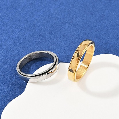 304 вращающиеся кольца для пальцев из нержавеющей стали с эмалевым покрытием, Кольцо-спиннер для успокоения беспокойства, медитации