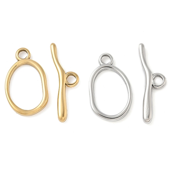 304 из нержавеющей стали застежками тумблеры, ионное покрытие (ip), овальные