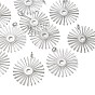 SHEGRACE Brass Pendants, Sun Charms, Cadmium Free & Lead Free & Nickel Free