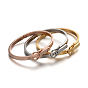 Watch Band Design 304 Stainless Steel Bangles, Ion Plating(IP),