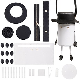 PU Leather Shoulder Bag Making Kits, for DIY Purse Wallet Knitting Crochet Bag