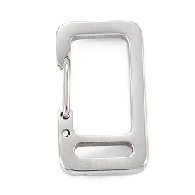 304 выводы из брелка с защелкой из нержавеющей стали, прямоугольные