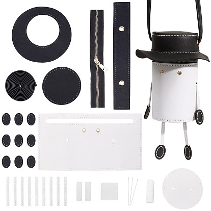 PU Leather Shoulder Bag Making Kits, for DIY Purse Wallet Knitting Crochet Bag