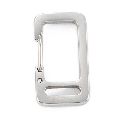 304 выводы из брелка с защелкой из нержавеющей стали, прямоугольные