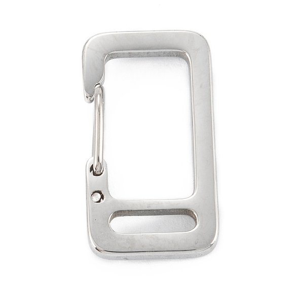 304 выводы из брелка с защелкой из нержавеющей стали, прямоугольные