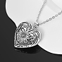 Alloy Heart Pendant Necklaces, Cable Chain Necklaces