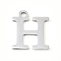 201 Stainless Steel Charms, Laser Cut, Alphabet A~Z