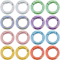 16шт 8 цветные пружинные кольца из цинкового сплава, круглые кольца