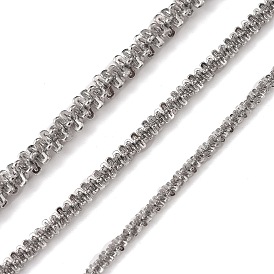 Handmade 304 Stainless Steel Sparkling Cauliflower Chains, Soldered, with Spool