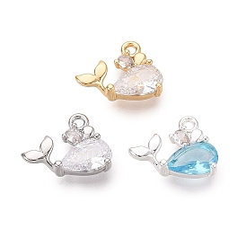 Латунные микро проложить кубического циркония прелести, прелести кита