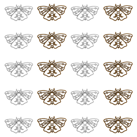 80 шт 2 цвета тибетский стиль ретро сплав подвески, полый, моль