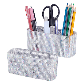 3-Section Plastic Rhinestone Storage Boxes, Rectangle