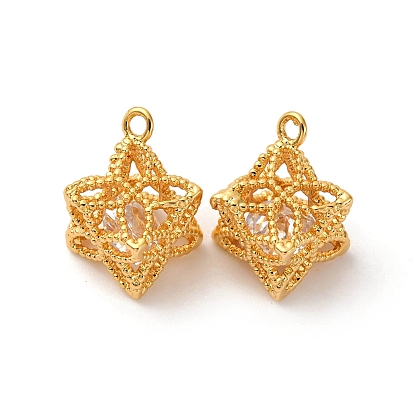 Латунь с кубическими цирконами, звезда прелести Дэвида, долговечный, без никеля 