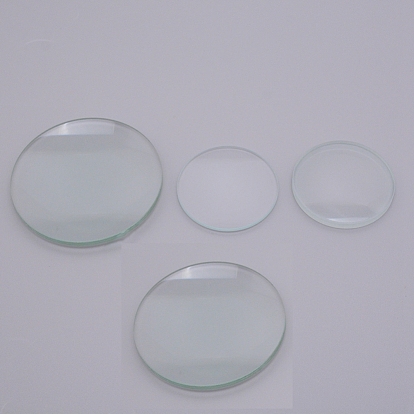 Cabochons de verre transparent, dôme / demi-rond
