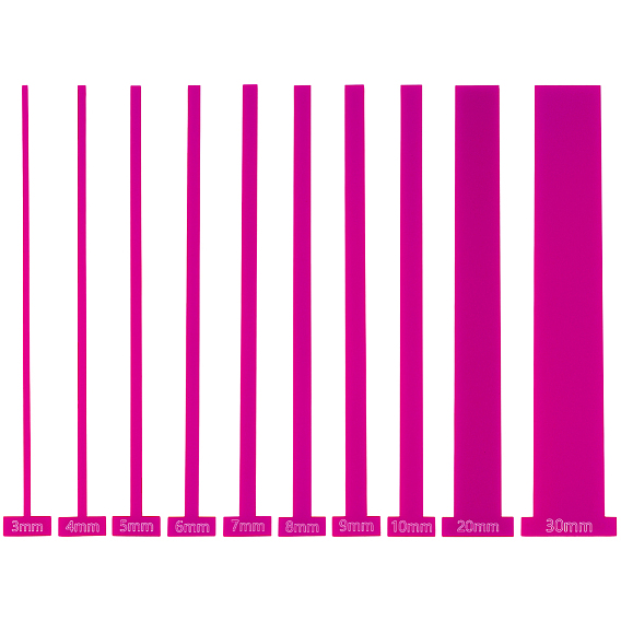 10шт. 10 стили акриловых линеек для переплета книг, переплетные принадлежности