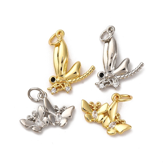 Латунные микро проложить кубического циркония подвески, долговечный, без кадмия и без свинца, стойки покрытие, с целью перехода в кольце