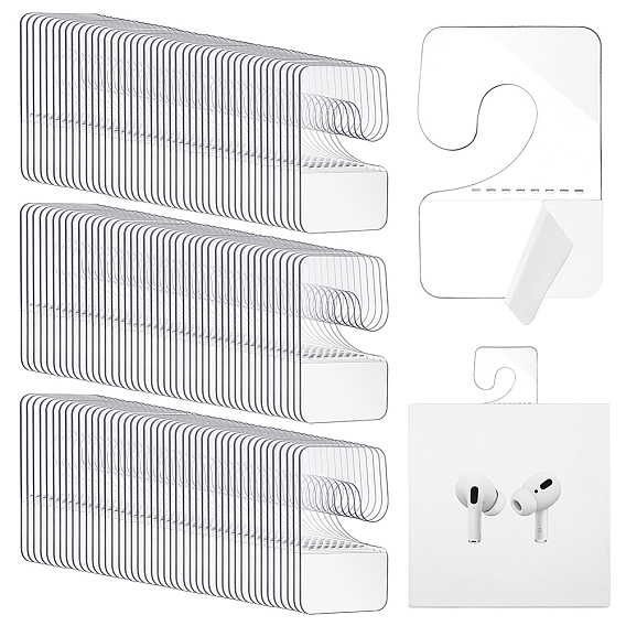 2000шт. клейкая прорезь для подвешивания на заднюю часть для животных, отображать теги, прямоугольные