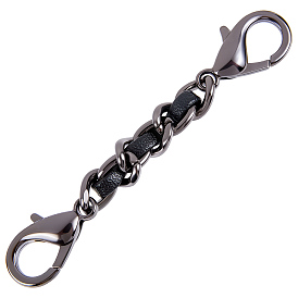 1Удлинители для ремней из черной искусственной кожи, сплава краба, для изготовления сумок