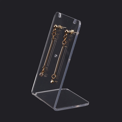 Acrylic Earring Stands Displays, L-shaped