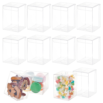Estuche de almacenamiento de regalo de plástico PVC, suministros para embalaje de regalos, Rectángulo
