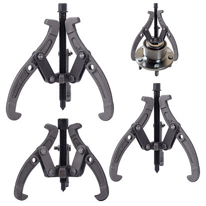 3 Bags 3 Styles Iron-carbon Alloy 3-jaw Bearing Puller for Automobile Machinery Maintenance