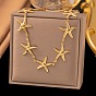 304 Женские ожерелья из нержавеющей стали в виде морских звезд