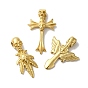 Вакуумное покрытие pvd 304 подвески из нержавеющей стали, золотые, крест/лист/меч с черепом