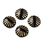 Opaque Acrylic Beads, Flat Round