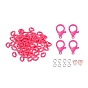 DIY Masks/Glass Chains Making Kits, 8Pcs 304 Stainless Steel Jump Rings, 80Pcs Acrylic Linking Rings, Leaf Glass Charms and Plastic Lobster Claw Clasps