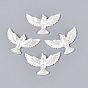 ABS Plastic Imitation Pearl Pendants, Pigeon Charm