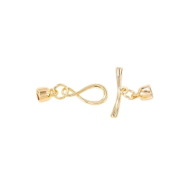 Brass Toggle Clasps, Infinity