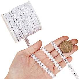 25m кружевные ленты из металлизированной пряжи, жаккардовая лента, аксессуары для одежды