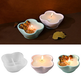 Flower DIY Candle Holder Silicone Molds, for Candle Making