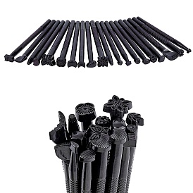 Alloy Steel Leathercraft Stamping Tools Set, Mixed Shape Pattern