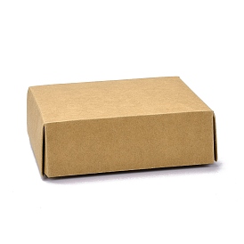Cajas de papel kraft, cajas para envolver regalos, para caja de embalaje de ropa, caja de cosméticos, Rectángulo