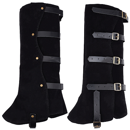 Imitation Leather Boot Cover, Leg Guards, Renaissance Medieval Viking Costume Accessories