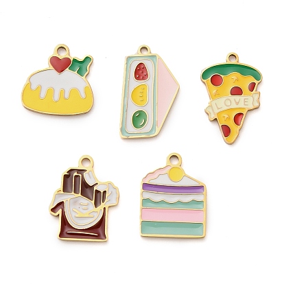 304 подвески из нержавеющей стали, с эмалью, ионное покрытие (ip), реальный 18 k позолоченный