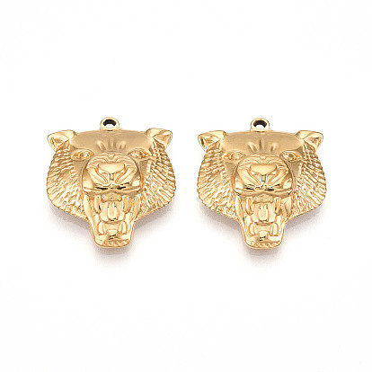 304 подвески из нержавеющей стали, ионное покрытие (ip), амулеты тигр