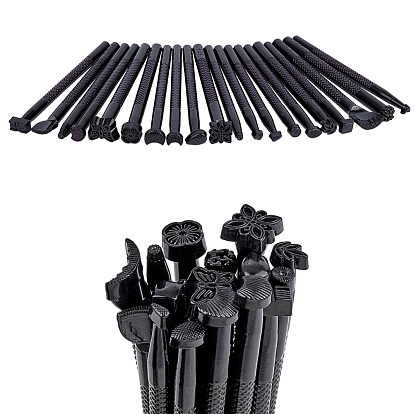 Alloy Steel Leathercraft Stamping Tools Set, Mixed Shape Pattern
